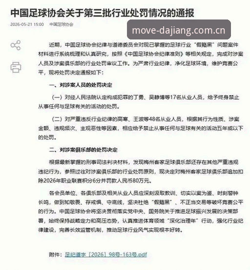 中国足协第三批禁足名单深度评测：从技术视角看行业整顿与体育正义